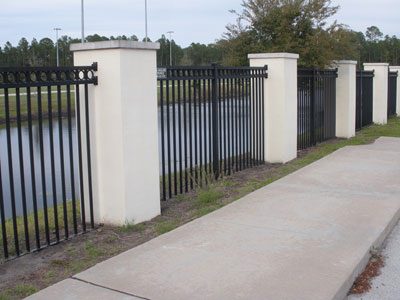 Iron and Concrete Fence - Palm Coast, Florida